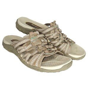 Skechers Outdoor Reggae Repetition Size 11 Beige Slip On Mules Sandal Slides